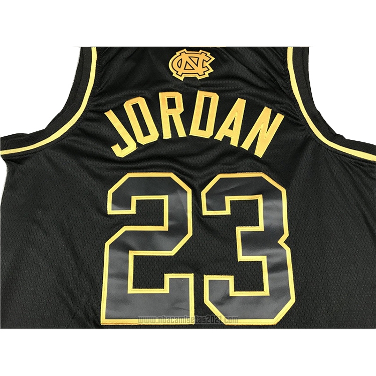 Camiseta North Carolina Tar Heels Michael Jordan #23 Negro